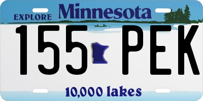 MN license plate 155PEK