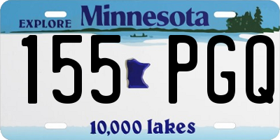 MN license plate 155PGQ