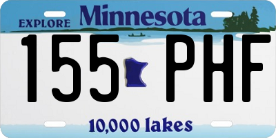 MN license plate 155PHF