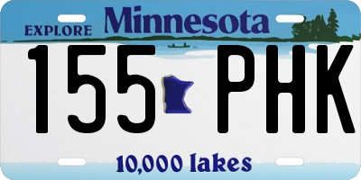 MN license plate 155PHK