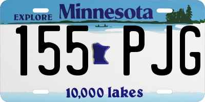 MN license plate 155PJG