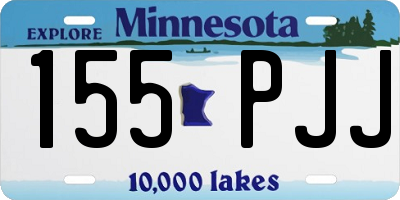 MN license plate 155PJJ