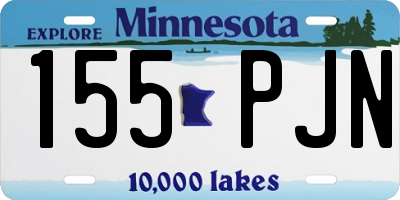 MN license plate 155PJN