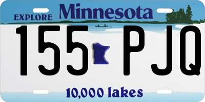 MN license plate 155PJQ