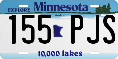 MN license plate 155PJS