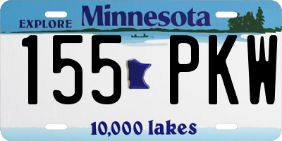 MN license plate 155PKW
