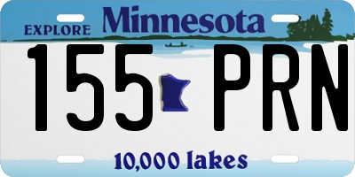MN license plate 155PRN