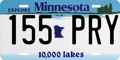 MN license plate 155PRY