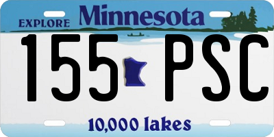 MN license plate 155PSC