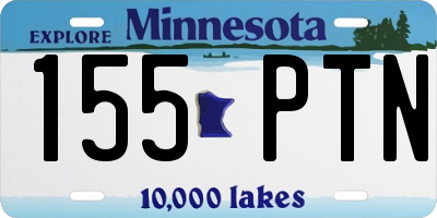 MN license plate 155PTN