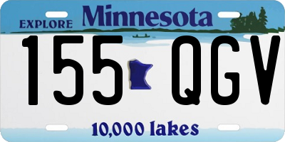MN license plate 155QGV