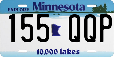 MN license plate 155QQP