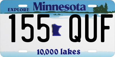 MN license plate 155QUF
