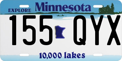 MN license plate 155QYX