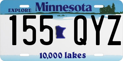 MN license plate 155QYZ