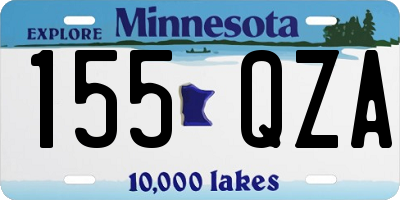 MN license plate 155QZA