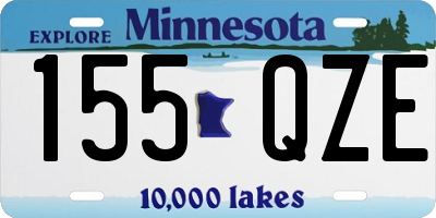 MN license plate 155QZE
