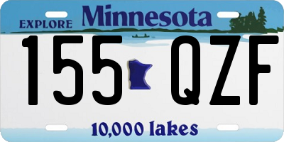 MN license plate 155QZF
