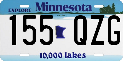 MN license plate 155QZG