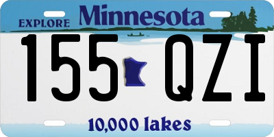 MN license plate 155QZI