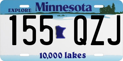 MN license plate 155QZJ