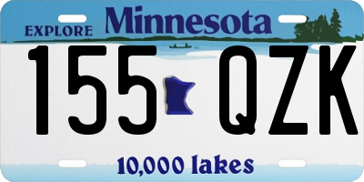 MN license plate 155QZK