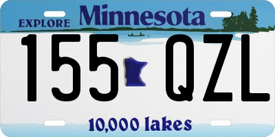 MN license plate 155QZL