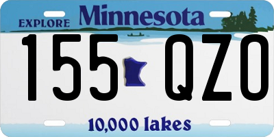 MN license plate 155QZO