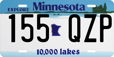 MN license plate 155QZP