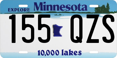 MN license plate 155QZS