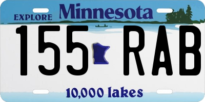 MN license plate 155RAB