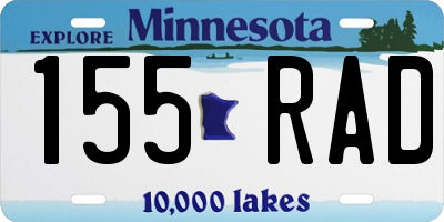 MN license plate 155RAD