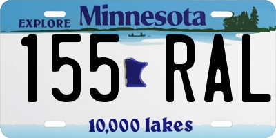MN license plate 155RAL