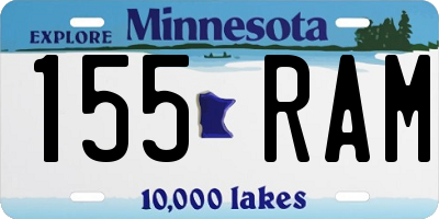 MN license plate 155RAM