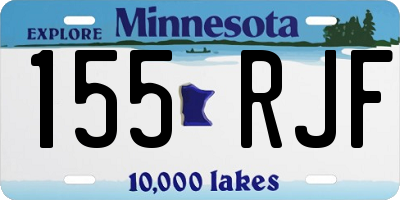 MN license plate 155RJF