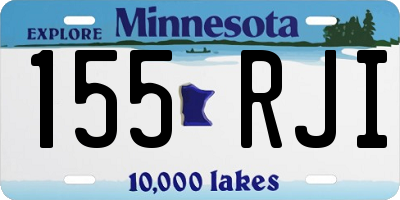 MN license plate 155RJI