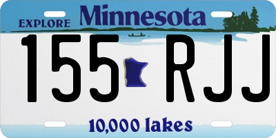 MN license plate 155RJJ