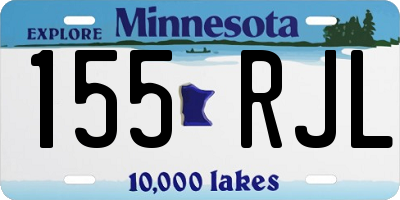 MN license plate 155RJL