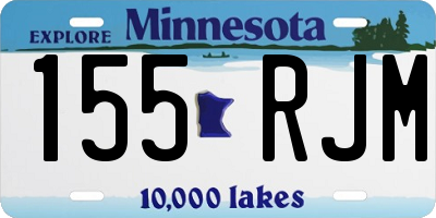MN license plate 155RJM