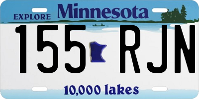 MN license plate 155RJN