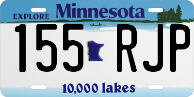 MN license plate 155RJP