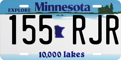 MN license plate 155RJR