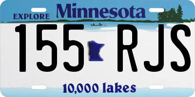 MN license plate 155RJS