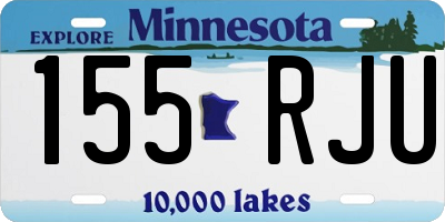 MN license plate 155RJU