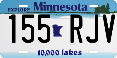 MN license plate 155RJV