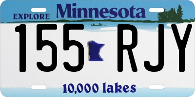 MN license plate 155RJY