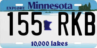 MN license plate 155RKB