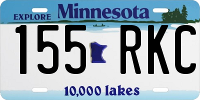 MN license plate 155RKC