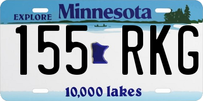 MN license plate 155RKG