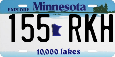 MN license plate 155RKH